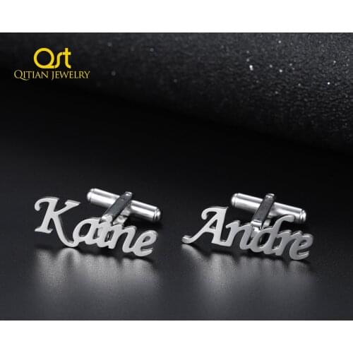 Personalized Customize Mens Name Cufflinks High Quality Wedding Jewelry Cufflinks Groom/Best Man/Best Friend Shirt Cufflinks
