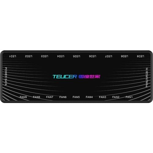 Hub ARGB PWM Interface SATA Cable 9 Groups Of Chassis Fan Controller 5V 3Pin RGB Fan 4Pin PWM HUB 1 to 9 Distributor