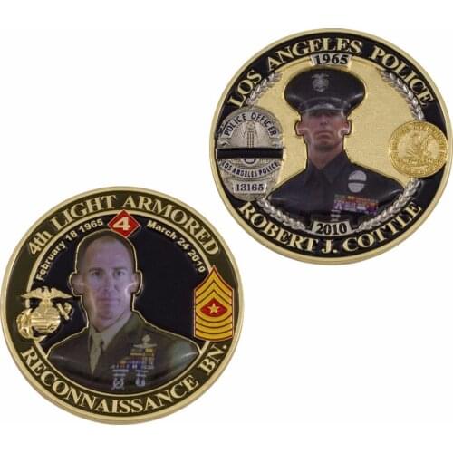 Personal Design Old Award Military Coin Popular enamel military commemorative coins cheap custom print coins