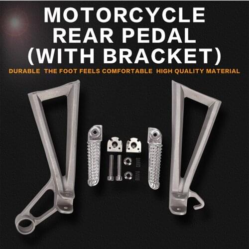 Motorcycle Rear Footrests Bracket Kit Foot Pegs Rest Assembly For Yamaha YZF600 2003 2004 2005 YZF R6 YZF-R6 2003 2004 2005