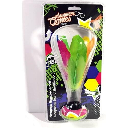 Featherball for Fun Indiaca Peteca Hand Badminton INDIACA New Neoprene Beach Entertainment Hand Shuttlecock Indiaca