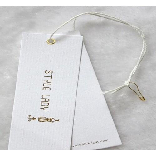 Custom Paper Tag For Clothing/Shoes/Bags Wedding Party Gift Note Card Cookie Price Swing Label Tags