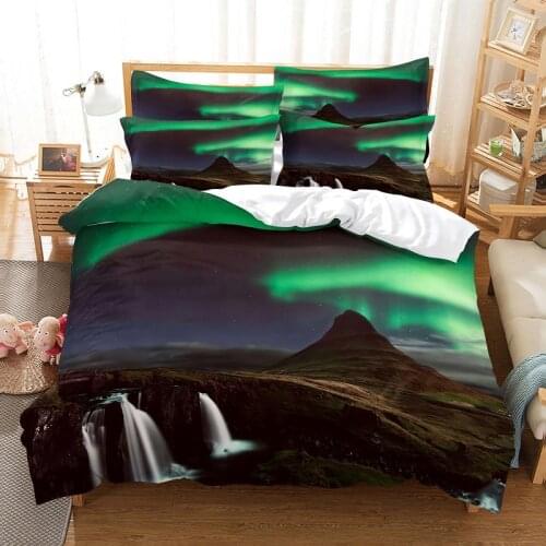 Aurora Bedding Duvet Cover Set 3d Digital Printing Bed Linen Fashion Design Comforter Cover Bedding Sets Bed Set