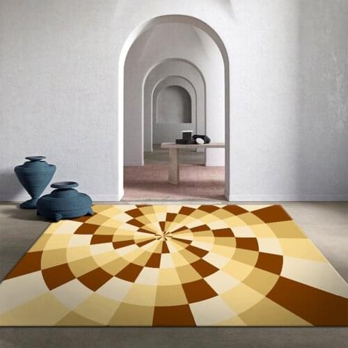 Psychedelic Vortex Carpet Square Anti-Skid Area Floor Mat 3D Rug Non-slip Mat Dining Room Living Room Soft Bedroom Carpet 04