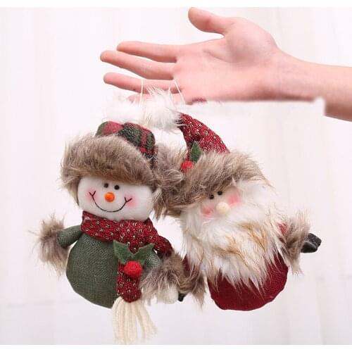 Christmas Decorations Ratio Show Window Scene Layout Hanging Piece Pendant Muppet Elderly Snowman home decore