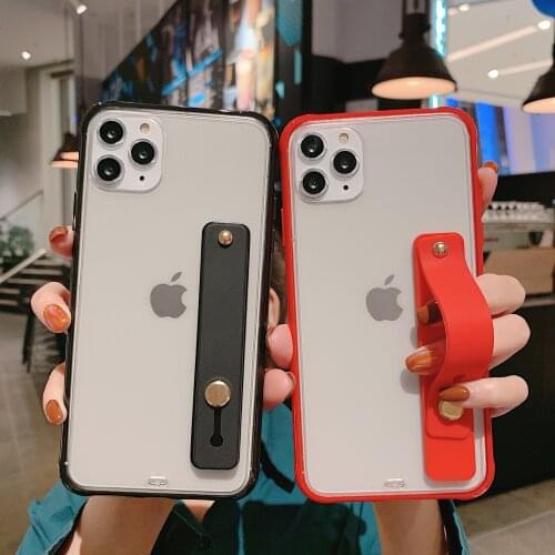 Soft Silicone Bumper Matte Case + Finger Ring For iPhone X XR XS 11 Pro Max 6 6s 7 8 Plus SE 2020 Clear Holder Stand Phone Cover
