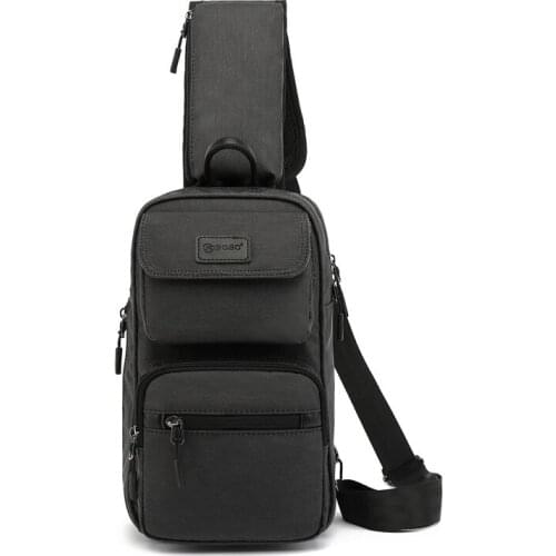 New USB Charging Shoulder Bag Messenger Bag Mens Anti-theft Chest Bag Waterproof Travel HandBag