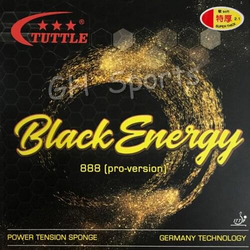 Tuttle Black Energy 888 Germany Cake Sponge 40+ Table Tennis rubber, ping pong rubber ITTF
