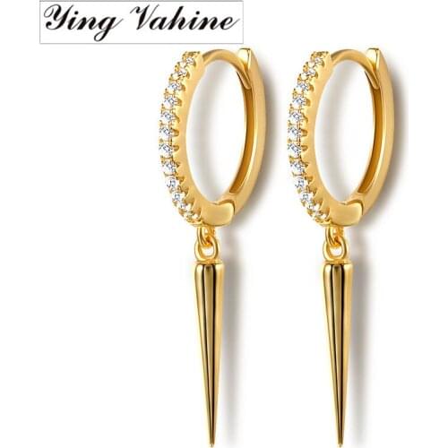 Ying Vahine 100% 925 Sterling Silver Rivet Pendant Small Stud Earrings for Women