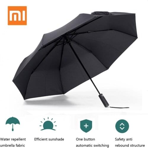 Xiaomi Mijia Umbrella Automatic Sunny Rainy Folded Bumbershoot Aluminum Windproof Waterproof Parasol Man Woman Summer Sunshade