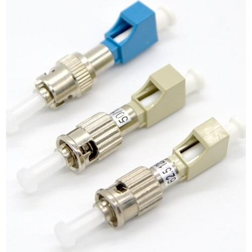 1pcs New Single Multimode Fiber Adapter Connector LC Female To ST Male OM1 OM2 Optical Fiber Flange Coupler Special Wholesale