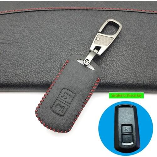 2 Buttons key leather motorcycle key case cover holder protector for Honda Vario 150 PCX PXC 2018 lead sh125/150 motor key