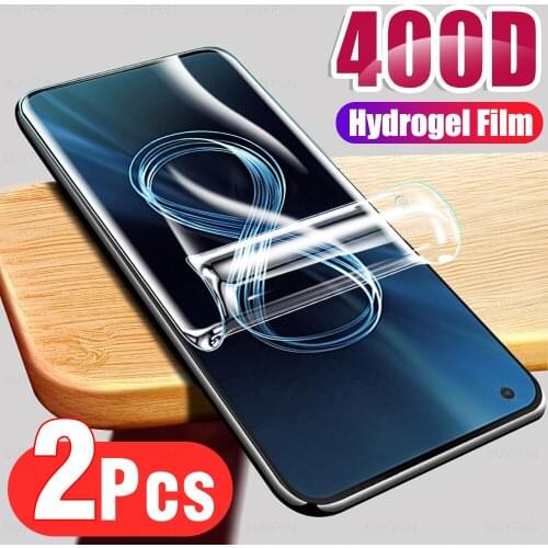 400d hydrogel protective soft film for asus zenfone 8 2pcs film for asus zenfone 8 filp screen protector film Not Glass