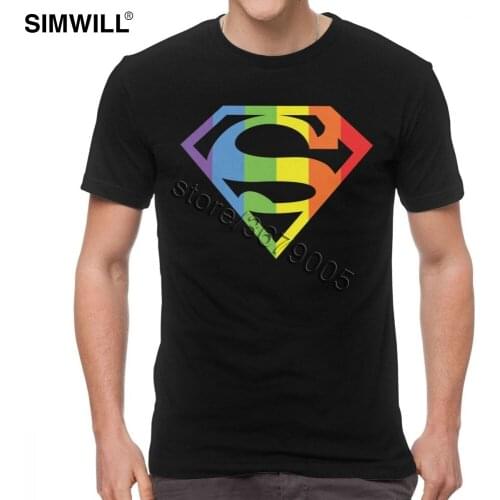 Male Super Lesbian Bisexual Lgbt Gay Pride T Shirt Classic Tee Shirt Short Sleeve Cotton Summer T-Shirt Trendy LGBTQ Merchandise