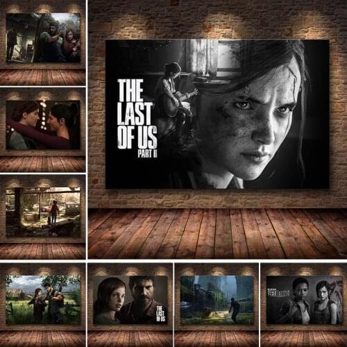 The Last of Us Game Poster Painting on The Wall for Home Decor Joel Allie Wall Art Pictures for Living Room Design Cuadros