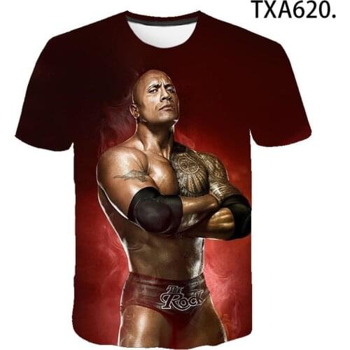 2020 New Summer Boy Girl Kids Fashion Streetwear Men Women Children Wrestling 3D Print T Shirt Short Sleeve Casual Cool Tops Tee