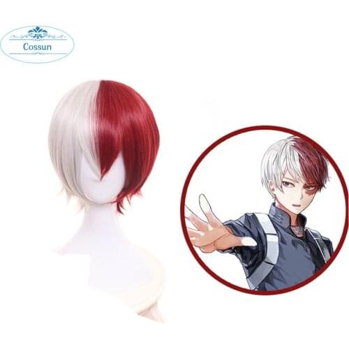 Shoto Todoroki HSIU NEW High Quality Cosplay Wig My Hero Academy Play Costume Halloween Hair Wigs