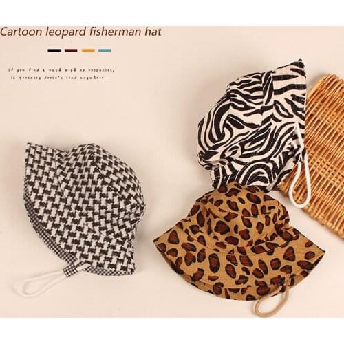 Fashion Toddler Infant Baby Bucket Hat Wide Brim UV Protection Fisherman Sun Hat Adjustable Drawstring Beach Cap Panama Sun Cap