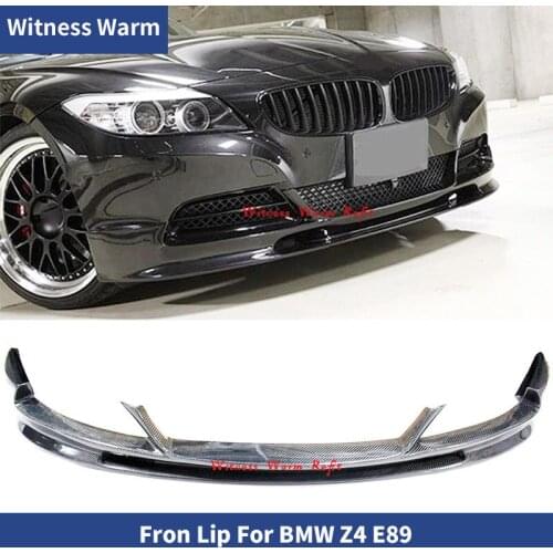 For Z4 E89 Carbon Fiber Front Bumper Lip spoiler For BMW Z4 E89 standard Bumper 2009 2010 2011 2012 2013 2014(not for m sport)