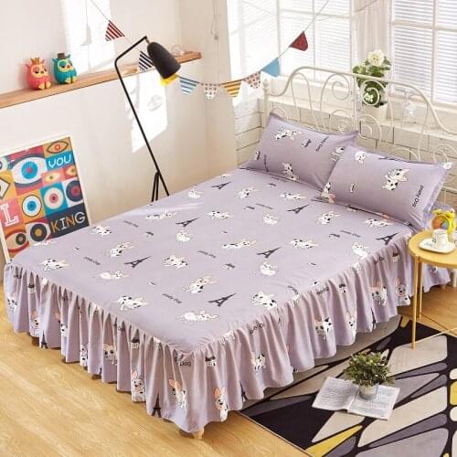 Bedspread Bedspread Skirt Type Simmons Bedspread Single Mattress Cover Protection Dustproof and Antiskid Household Fitted Sheet