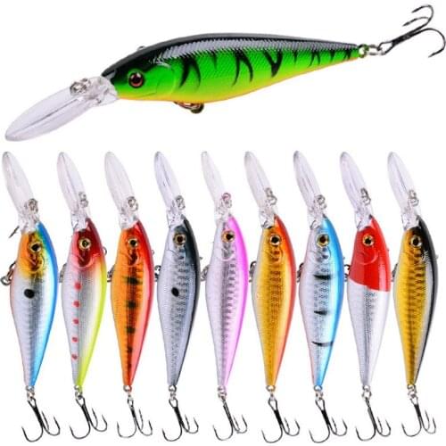 Minnow Fishing Lure 11.2mm 10.5g Topwater Hard Bait Wobbler Jig Bait Crankbait Carp Striped bass Pesca Fishing tackle SwimBait