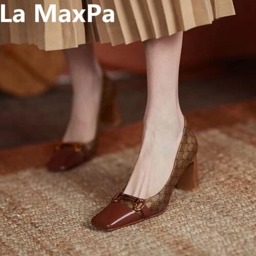 Кожаные туфли-лодочки SexeMara China At AliExpress