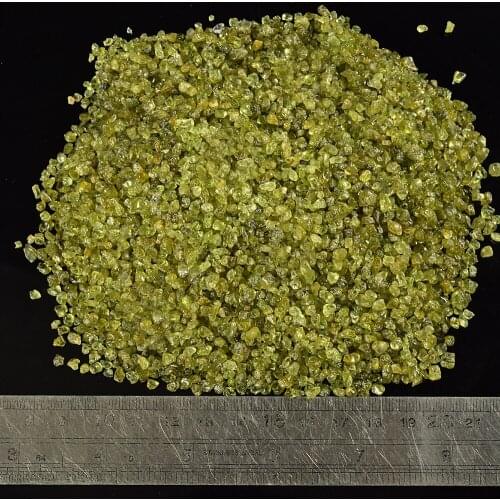 Crushed stone 100 gram natural olivine gemstone rock mineral chips stone tumbled home decor crystal healing reiki