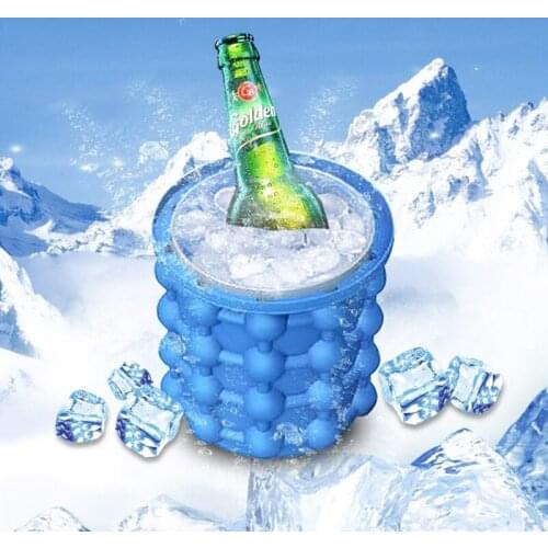 Silicone ice Cube Maker Ice Cube Mold Tray Portable Cooler Beer Cabinet Kitchen Accessories ice bucket Drinking Whiskey Freeze