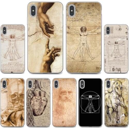 Silicone Cover For iPhone iPod Touch 11 12 Pro 4 4S 5 5S SE 5C 6 6S 7 8 X XR XS Plus Max 2020 Italy leonardo da vinci art