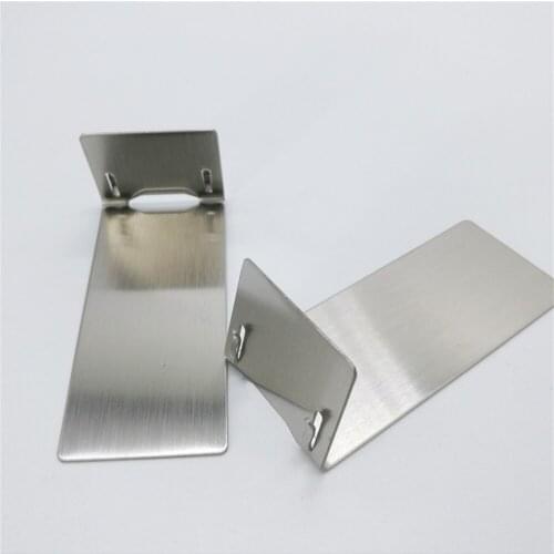 Steel Long Base L-shaped Sign Clip Stand Counter Tabletop Name Ticket Food Price Tag Metal L Display Gripper