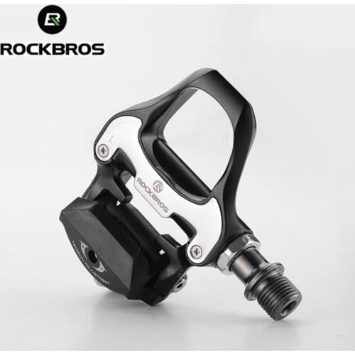 ROCKBROS Bicycle Pedal Self-locking Aluminum Alloy Pedal Bearing SPD-SL With Cleat Improve Speed Road Bike Bicycle Part
