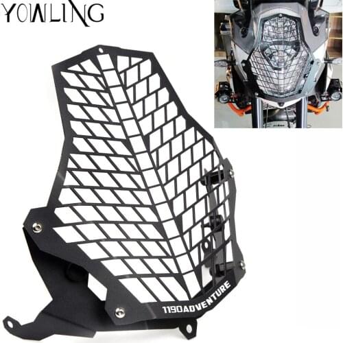 FOR Motorcycle Headlight Protector Guard Lense Cover grill for 1190 Adventure / 1190R 1290 Super Adventure 2015 2016