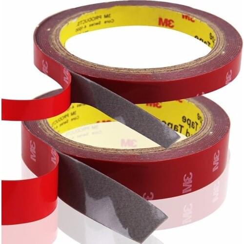 1pc 3M Strong Permanent Double Sided Acrylic Foam Super Sticky Self-Adhesive Tape Versatile Car Auto Truck Craft 10mm 20mm
