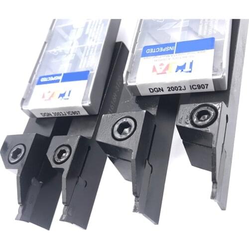 10pcs DGN 2002J / DGN 3003J 20mm*20mm grooving carbide insert + 1PC DGTR1616 2T18 / DGTR2020 grooving turning holder