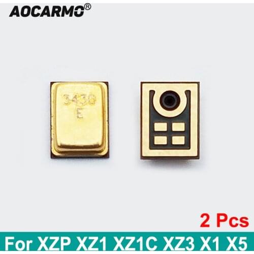 2Pcs/Lot Noise Reduction Top Mic Bottom Microphone For SONY Xperia 1 5 Z5P XZP XZ Premium XZ1 XZ1C Compact XZ3 X1 X5 Replacement