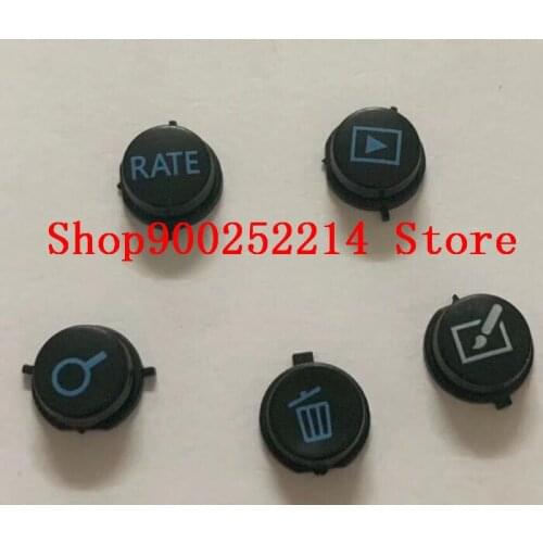 5PCS/NEW replacement Rear Back Cover Menu Rate Play Delete Button Key For Canon FOR EOS 5D3 5D Mark III SLR repair part