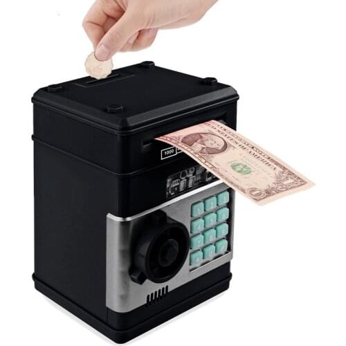 Automatic piggy bank Electronic piggy bank ATM password piggy bank Cash coin box ATM bank safe Christmas gift 3