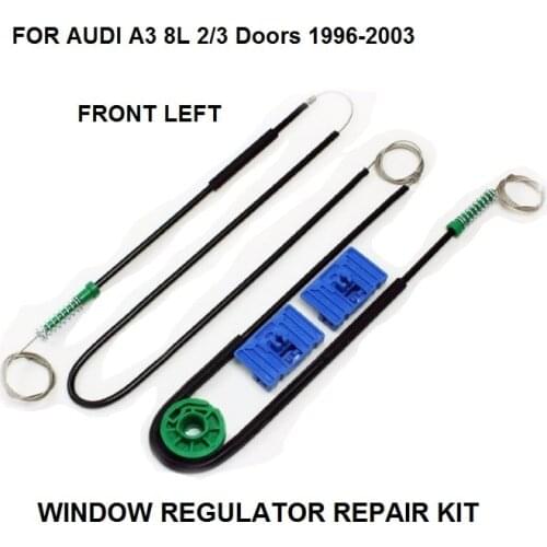 1996-2004 CAR WINDOW CABLE FOR AUDI A3 8L 3 DOOR ELECTRIC WINDOW REGULATOR REPAIR KIT FRONT - LEFT,OE#8L3837461