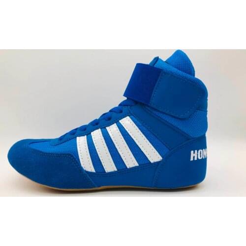 Professional sports kids child Wrestling shoes women Boxing Shoes gear Sneakers youth fitness fighting Training shoes size 35-40