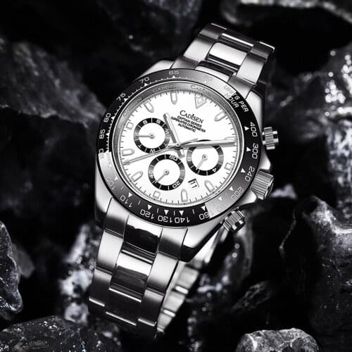 CADISEN Automatic Mechanical Mens Watch 2021Top Brand Luxury Ceramic Watch Sports Waterproof 100M Watch Mens Watch Mens Watch