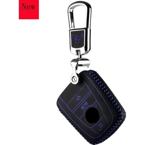 High-Quality Leather Car Smart Key Case Cover for BMW I3 I8 2014 2016 2017 Car Accessories