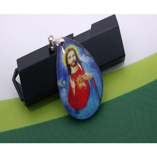 Christian Mercy Jesus Cross Medal Gift Jewelry, Jesus Cross Jewels Mercy Heart Jesus Cross