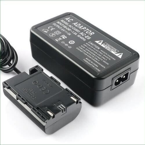 Lanfulang ACK-E6 DR-E6 Full Decoded AC Power Adapter For Canon EOS 6D Mark II, 7D SV, 7D Mark II, 5DS