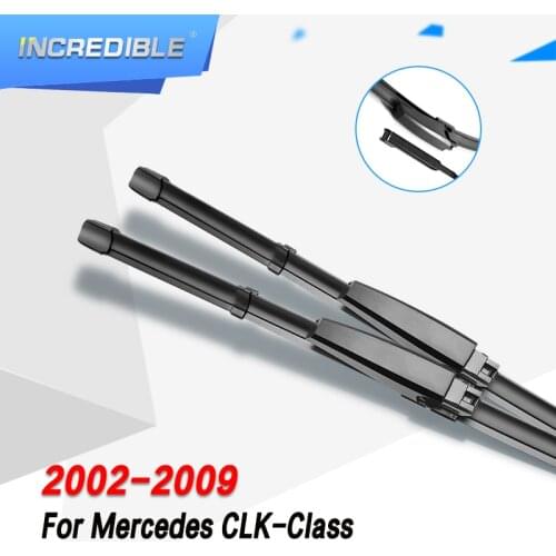 INCREDIBLE Wiper Blades for Mercedes Benz CLK Class W209 C209 Fit Slider Arms CLK 200 240 270 280 320 350 500 550 55 63 AMG CDI