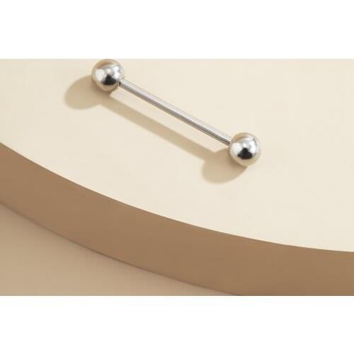 2021 New Punk Long-term Industrial Barbell Circle Lip Nails Temperament Geometric Style Fashionable Alloy Lip Nails Wedding Gift