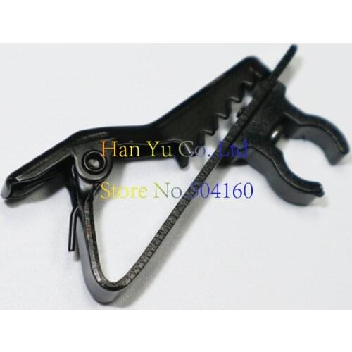 Wholesale 10pcs black Clip Tie clips For Sennheiser ME4 Lavalier Microphone Lavel Mic and CX earphone