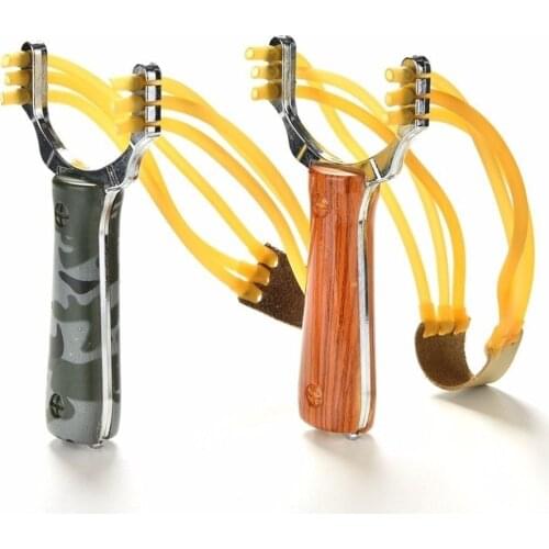 Professional Slingshot Hunting Sling Shot Aluminium Alloy Slingshot Catapult Camouflage Bow and Arrow Outdoor Game