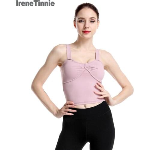 Sports Bras Gym Crop Top Women Workout Bra Push Up Padded High Impact Sling Fitness Tops Breathable Running Sport Wear