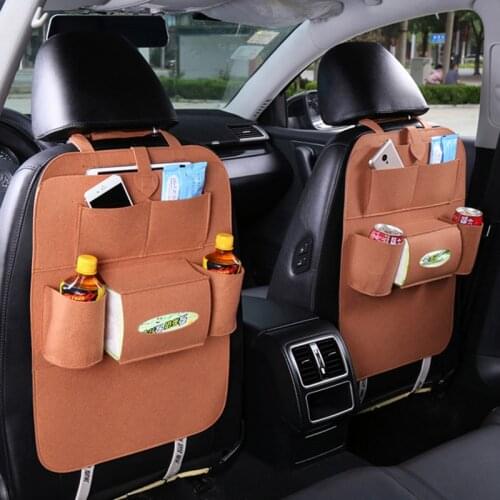 Auto Car Seat Back Multi-Pocket Storage Bag Organizer Holder Accessory Black Car Seat Bag
