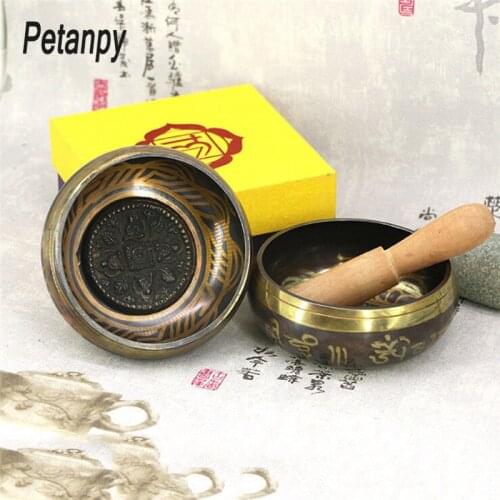 Tibetan Singing Bowl Decorative-wall-dishes Home Decoration Decorative Xizang Sacrifice Sacred Dharma Monks Lama